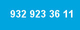 932 923 36 11 932 923 36 11